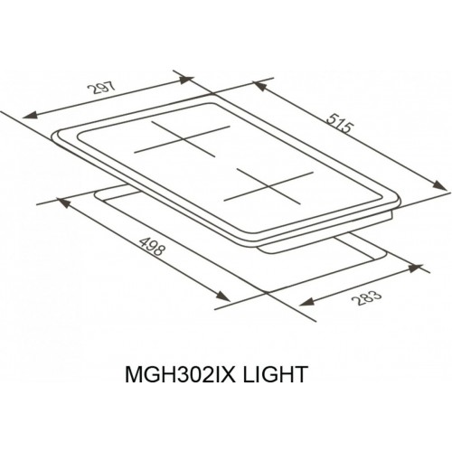 Варочная панель Meferi MGH302IX Light