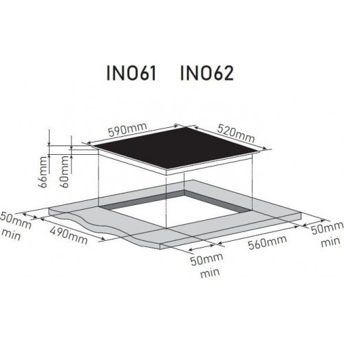 Варочная панель Zorg INO62 white