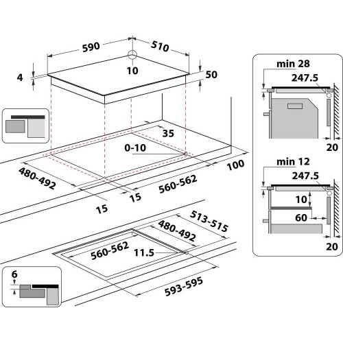Варочная панель Whirlpool WL B4560 NE/W