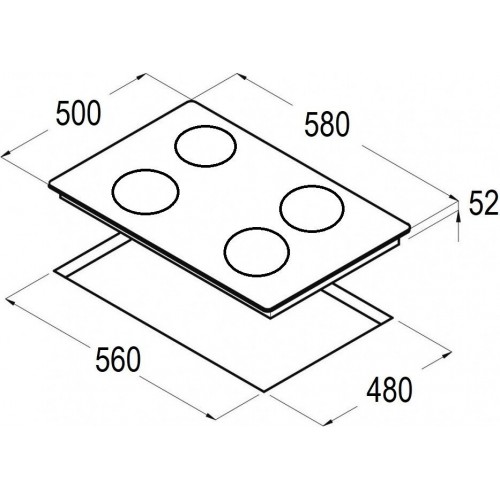 Варочная панель Schtoff H6020P26IS Inox