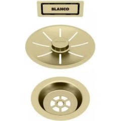 Накладка на сливное отверстие Blanco C-overflow и InFino® сатин золото одна чаша 203476