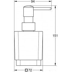 Дозатор для жидкого мыла Grohe Selection Cube 40805000