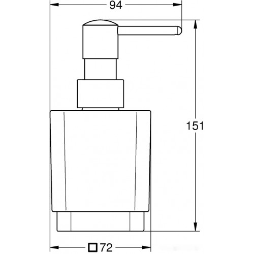 Дозатор для жидкого мыла Grohe Selection Cube 40805000