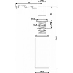 Дозатор для жидкого мыла Paulmark Rein D002-328 (бежевый)