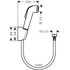 Душевая лейка Hansgrohe Croma 32122000