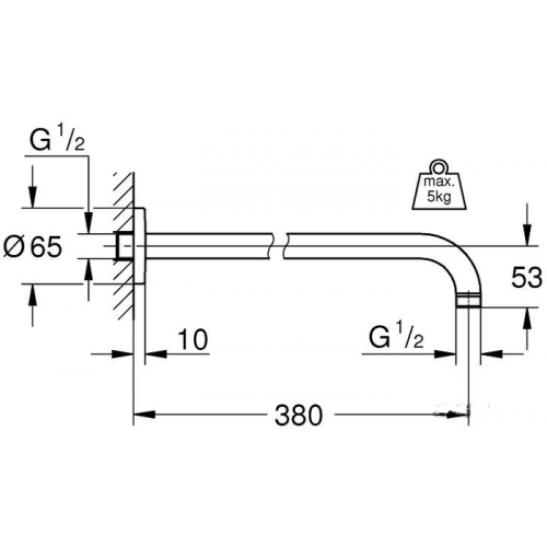 Держатель для душа Grohe Rainshower 28361000 (хром)