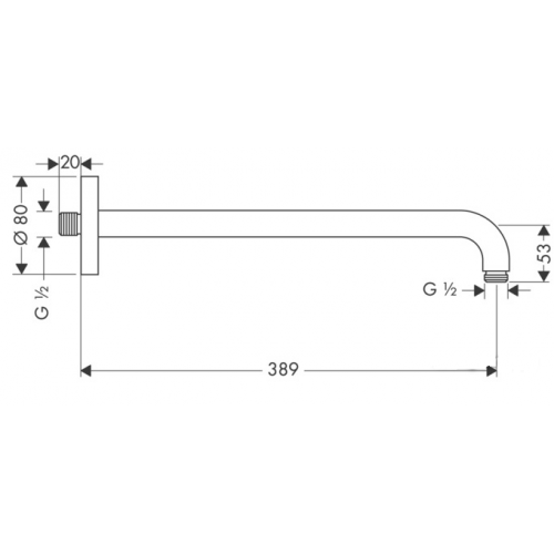 Держатель для душа Hansgrohe 27413000