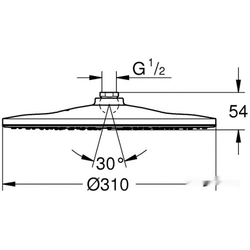 Верхний душ Grohe Rainshower 310 Mono 26561000