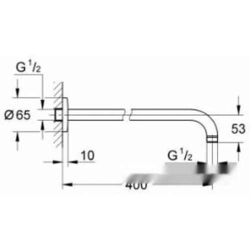 Держатель для душа Grohe New Tempesta 27851000 (хром)