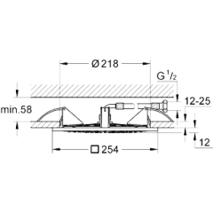 Верхний душ Grohe Rainshower F-Series 10" (27467 000)