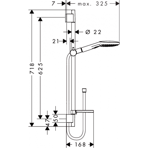 Душевая система Hansgrohe Raindance Select E 120 (26620000)
