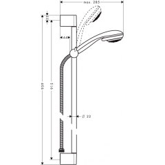 Душевая система Hansgrohe Crometta 85 (27762000)