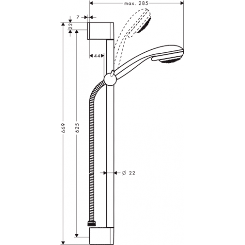 Душевая система Hansgrohe Crometta 85 (27763000)