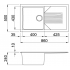 Кухонная мойка Elleci Tekno 400 V96 White