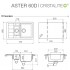 Кухонная мойка Schock Мойка Aster 60 D Cristalite, саббиа
