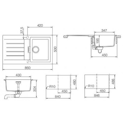 Кухонная мойка Schock Signus 45D (D-100) пуро