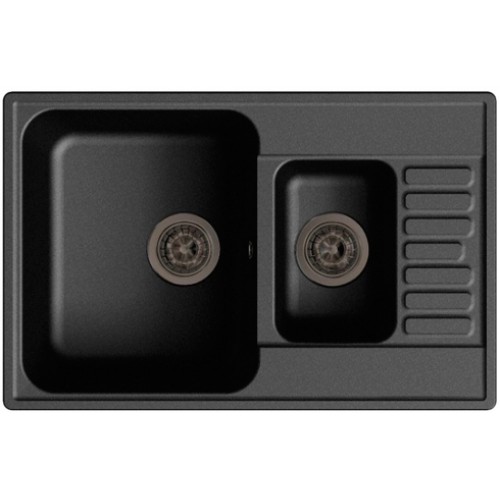 Кухонная мойка GranFest QUARZ Z-21K (черный)