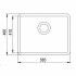 Кухонная мойка AquaSanita Arca SQA 102 601 W black metallic