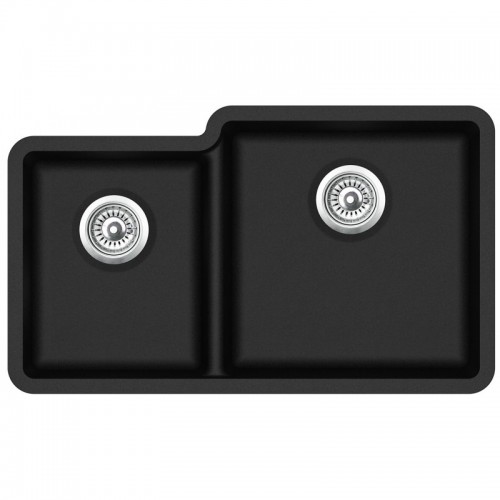 Кухонная мойка AquaSanita Arca SQA 230 601 R W black metallic