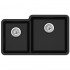 Кухонная мойка AquaSanita Arca SQA 230 601 R W black metallic