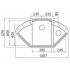 Кухонная мойка Elleci Easy CORNER M70 Ghisa