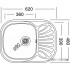 Кухонная мойка Kromevye Bianсa EC 305 D