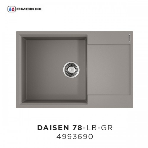 Кухонная мойка Omoikiri Daisen 78-LB-GR серый