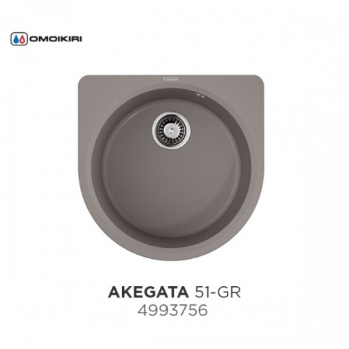 Кухонная мойка Omoikiri Akegata 51-GR leningrad grey