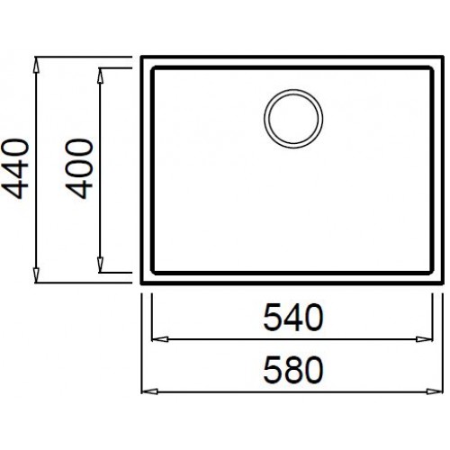 Кухонная мойка Elleci Quadra 110 Undermount K96 White