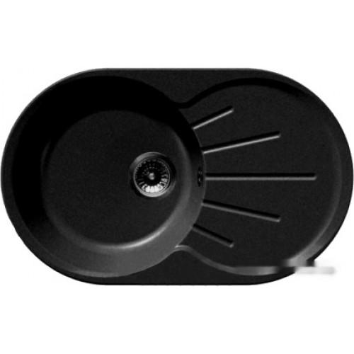 Кухонная мойка GranFest GF-R750L (черный)