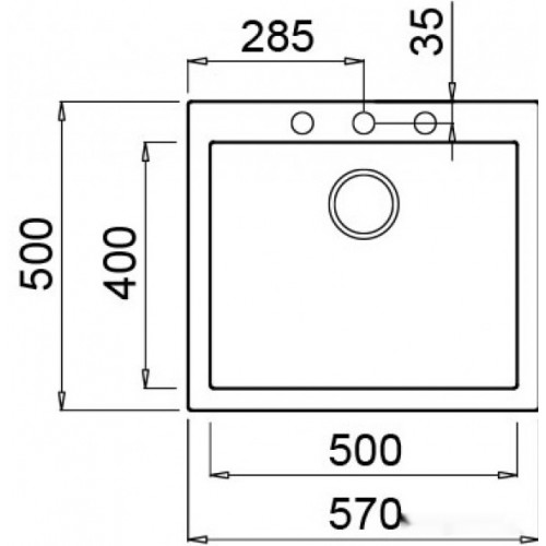 Кухонная мойка Elleci Quadra 105 G48 Cemento