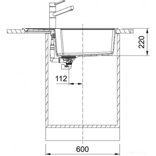 Кухонная мойка Franke UBG 611-78L (оникс)