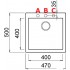 Кухонная мойка Elleci Quadra 102 K97 Light Grey