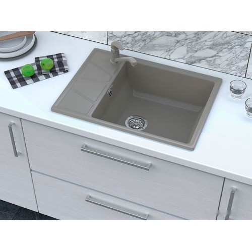 Кухонная мойка GranFest GF-V-680L (песочный)