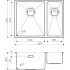 Кухонная мойка Omoikiri Taki 58-2-U/IF IN-L