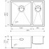 Кухонная мойка Omoikiri Taki 58-2-U/IF-IN-R