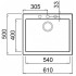 Кухонная мойка Elleci Quadra 102 G68 Bianco