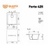Кухонная мойка Ulgran Quartz Forte 425-04 (платина)