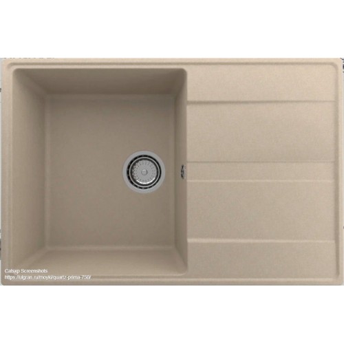 Кухонная мойка Ulgran Quartz Prima 750-02 (лен)