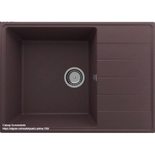 Кухонная мойка Ulgran Quartz Prima 700-06 (трюфель)