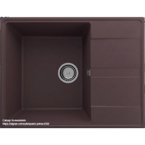 Кухонная мойка Ulgran Quartz Prima 650-06 (трюфель)
