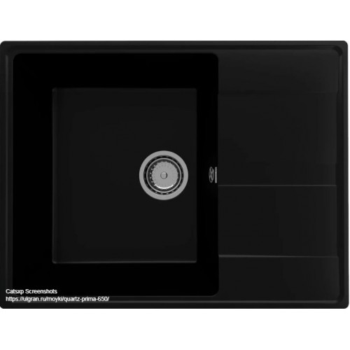 Кухонная мойка Ulgran Quartz Prima 650-07 (уголь)