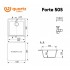 Кухонная мойка Ulgran Quartz Forte 505-03 (десерт)