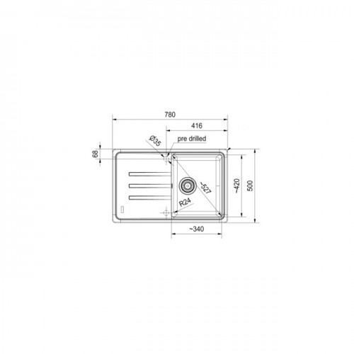 Кухонная мойка Franke BSG 611-78L графит 114.0683.322