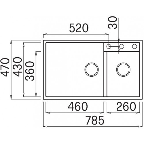 Кухонная мойка Elleci Quadra 440 Undermount M73 Titanium