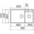 Кухонная мойка Elleci Quadra 440 Undermount M73 Titanium