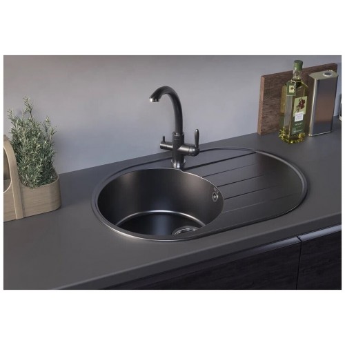 Кухонная мойка Ulgran Quartz Nora 750-07 (уголь)