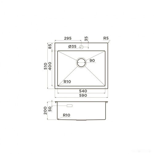 Кухонная мойка Omoikiri Akisame 59 GB графит