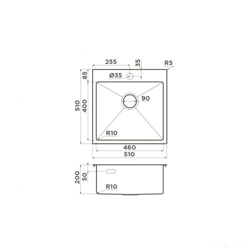 Кухонная мойка Omoikiri Akisame 51 GB (графит)