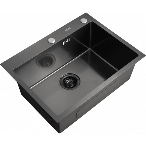 Кухонная мойка ARFEKA ECO AR 600*500 BLACK PVD NANO